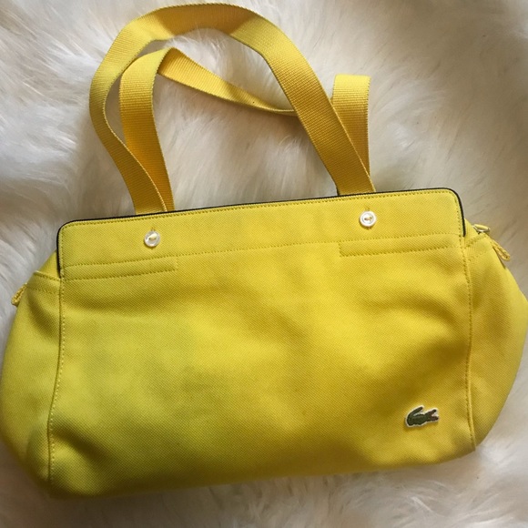 lacoste bag yellow